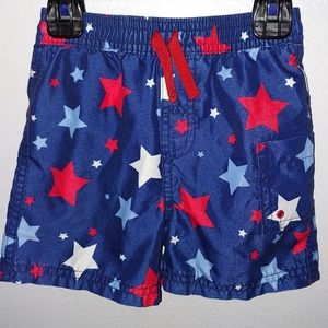 Carter's Patriotic star swim trunks, 12 months